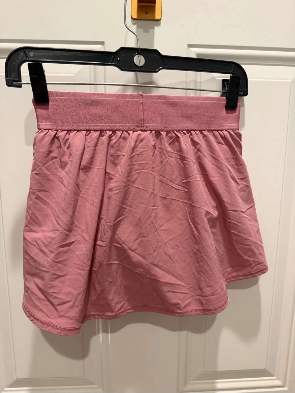 ALO Yoga Wild Rose Pink Match Point Tennis Skirt with Built-In Shorts